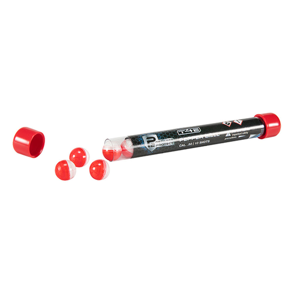 umarex - T4E - T4E BY P2P PEPPR BALL 50CAL RED/WHT 10CT for sale