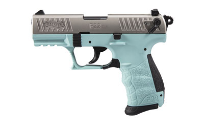 WALTHER P22 CA .22LR 3.42" AS 10-SHOT ANGEL BLUE POLYMER - for sale