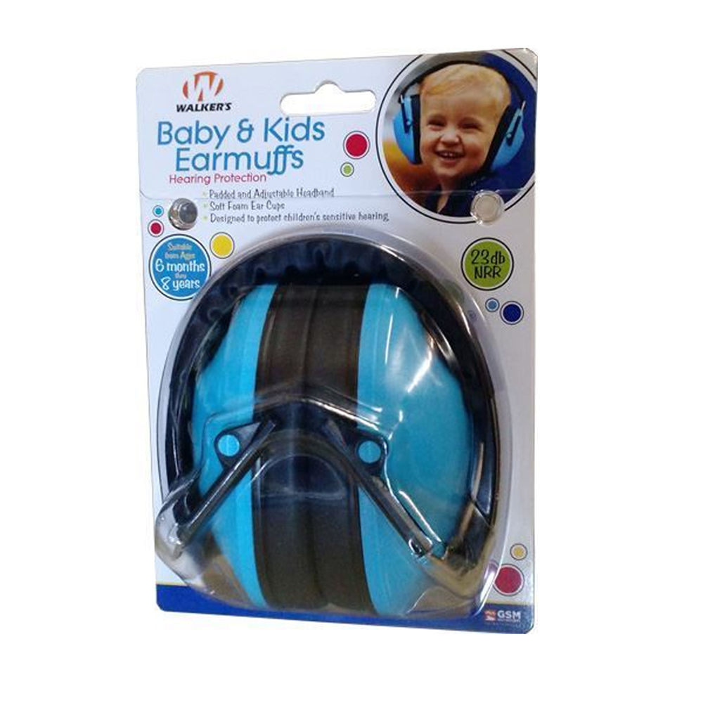 walker's game ear - Youth - FOLDING KID MUFF BLUE for sale
