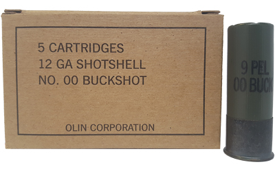 WINCHESTER 12GA 2-3/4" OOBK MILITARY 5RD 50BX/CS - for sale