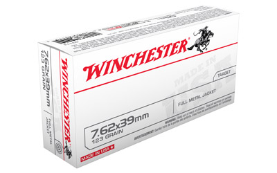 WINCHESTER USA 7.62X39 123GR FMJ 20RD 10BX/CS - for sale