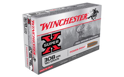 WINCHESTER SUPER-X 308 WIN 180GR POWER POINT 20RD 10BX/CS - for sale