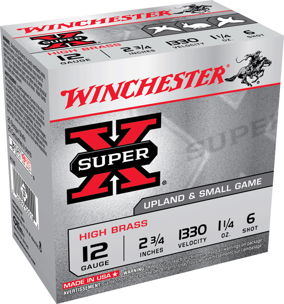 WINCHESTER SUPER-X 12GA 2.75" 1330FPS 1-1/4OZ 6 25RD 10BX/CS - for sale