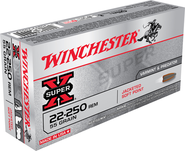 WINCHESTER SUPER-X 22-250 55GR PSP 20RD 10BX/CS - for sale