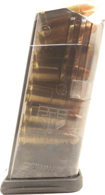 ETS MAG FOR GLK 19 9MM 10RD SMOKE - for sale